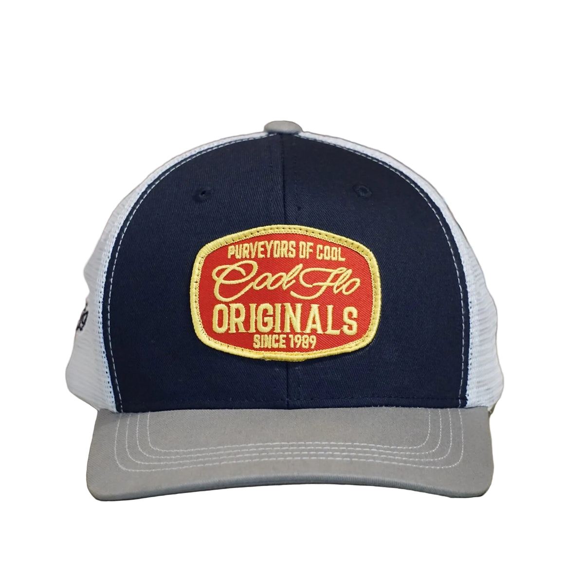 Cool Flo Originals Trucker Cap - Navy/Grey/White
