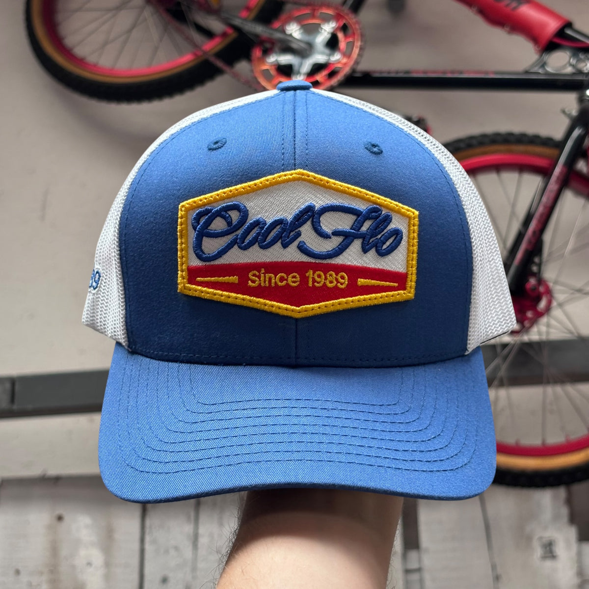 Cool Flo Since 89 Trucker Cap - Blue/White