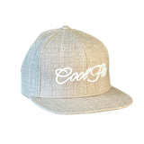 Script Grey Snapback Cap