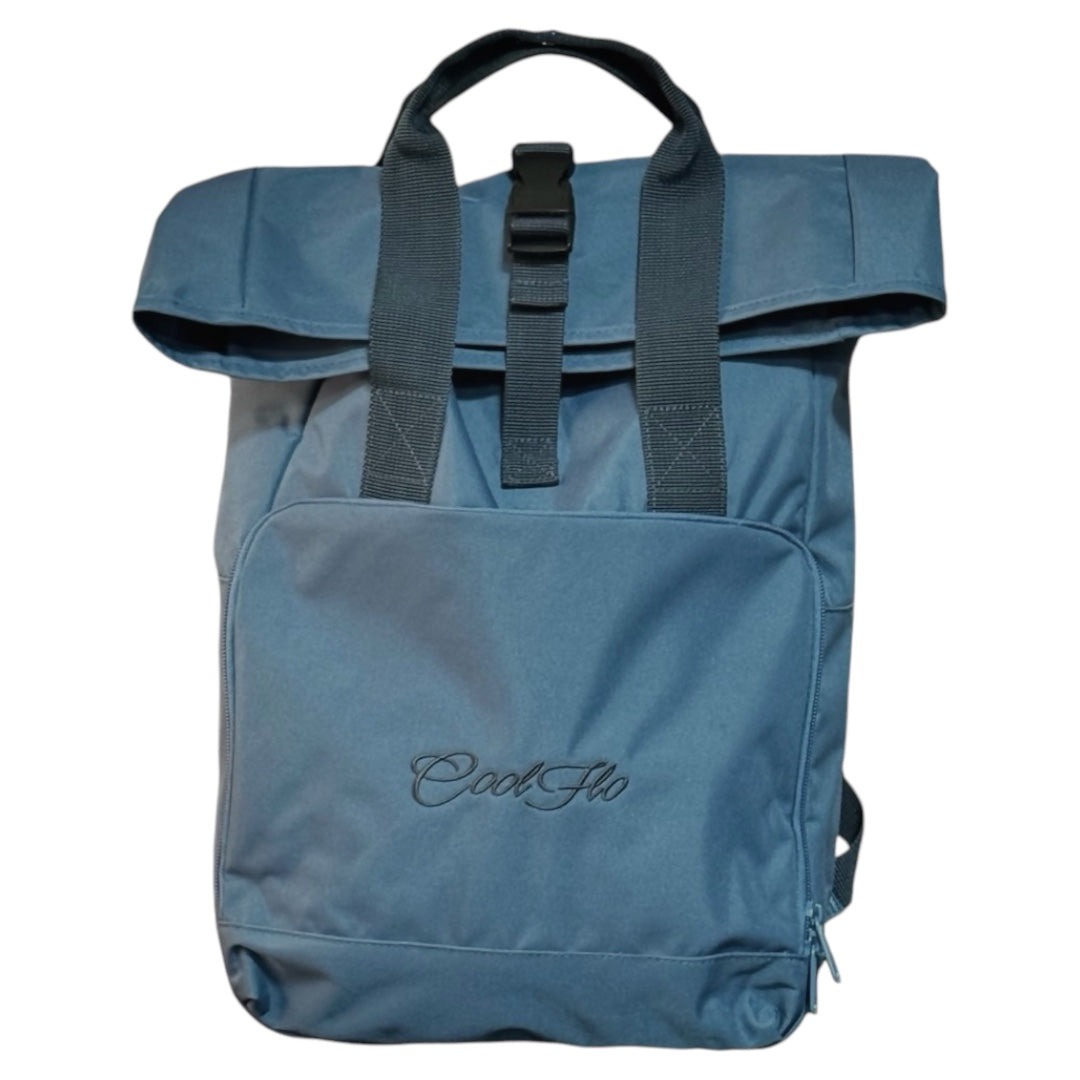 Roll-Top Backpack - Blue