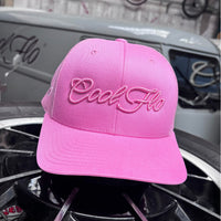 Cool Flo 3D Script Trucker Cap - Pink