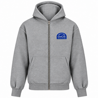 Cool Flo Freestyle Rides Badge Zip Hoody - Grey