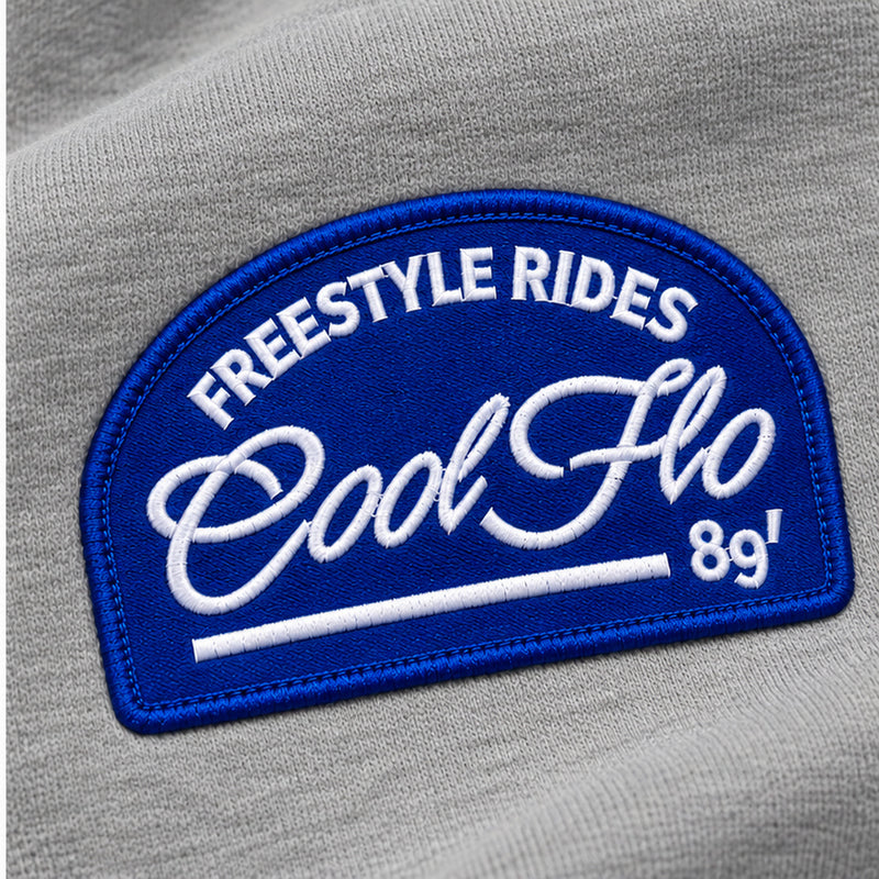 Cool Flo Freestyle Rides Badge Zip Hoody - Grey