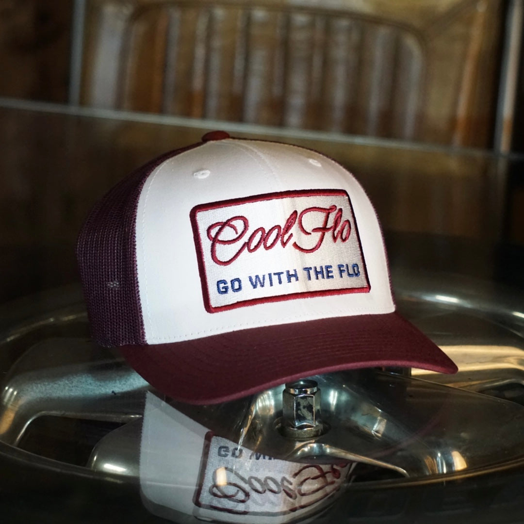 Go With The Flo Contrast Trucker Cap - Cool Flo