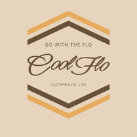 Cool Flo Go With The Flo sand sweatshirt with brown and yellow-orange chest print design- rollover image