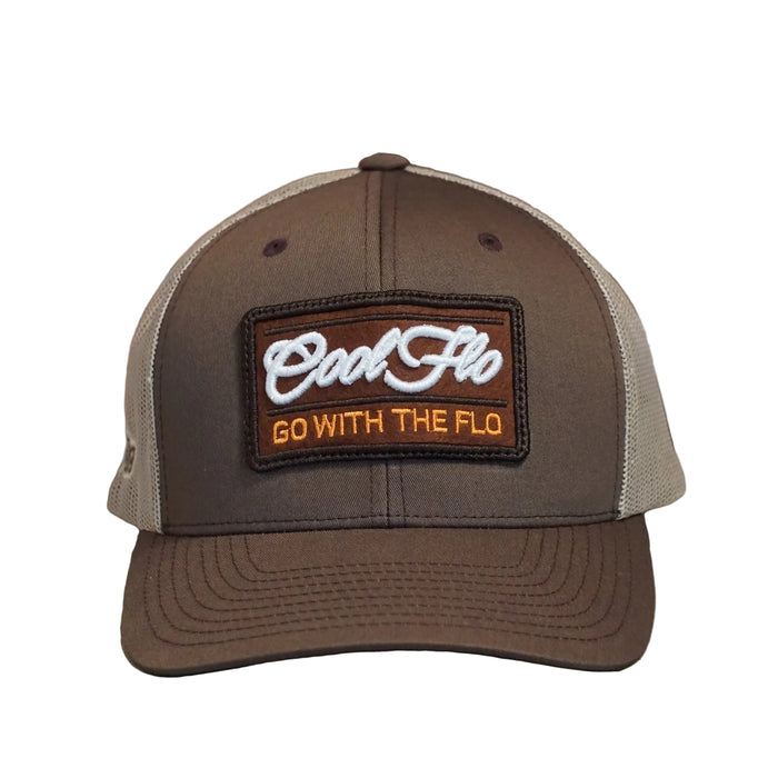 Cool Flo Go With The Flo Trucker Cap - Brown/Khaki