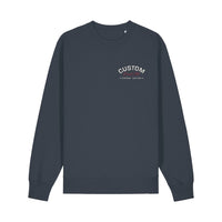 Cool Flo Custom Edition Sweatshirt Hoody in Dark Grey with custom silver embroidery and burgundy logo on left chest. 
