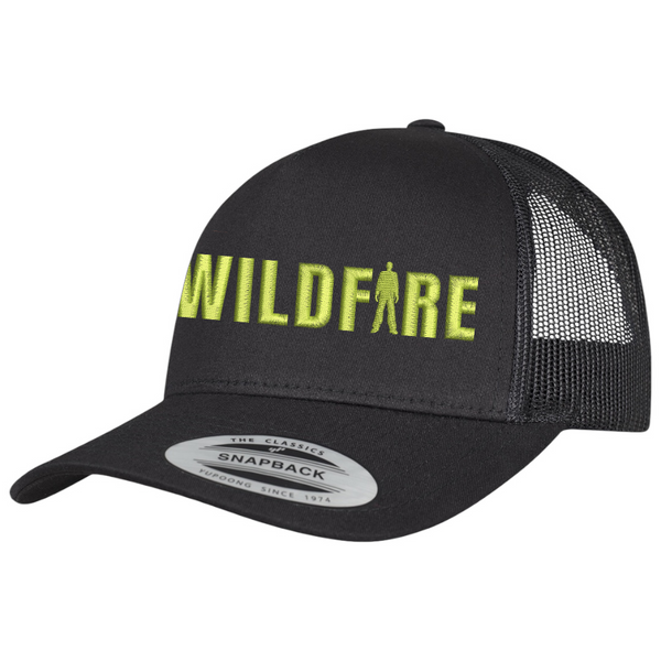 Embroidered Leeroy Thornhill Wildfire trucker cap - green.