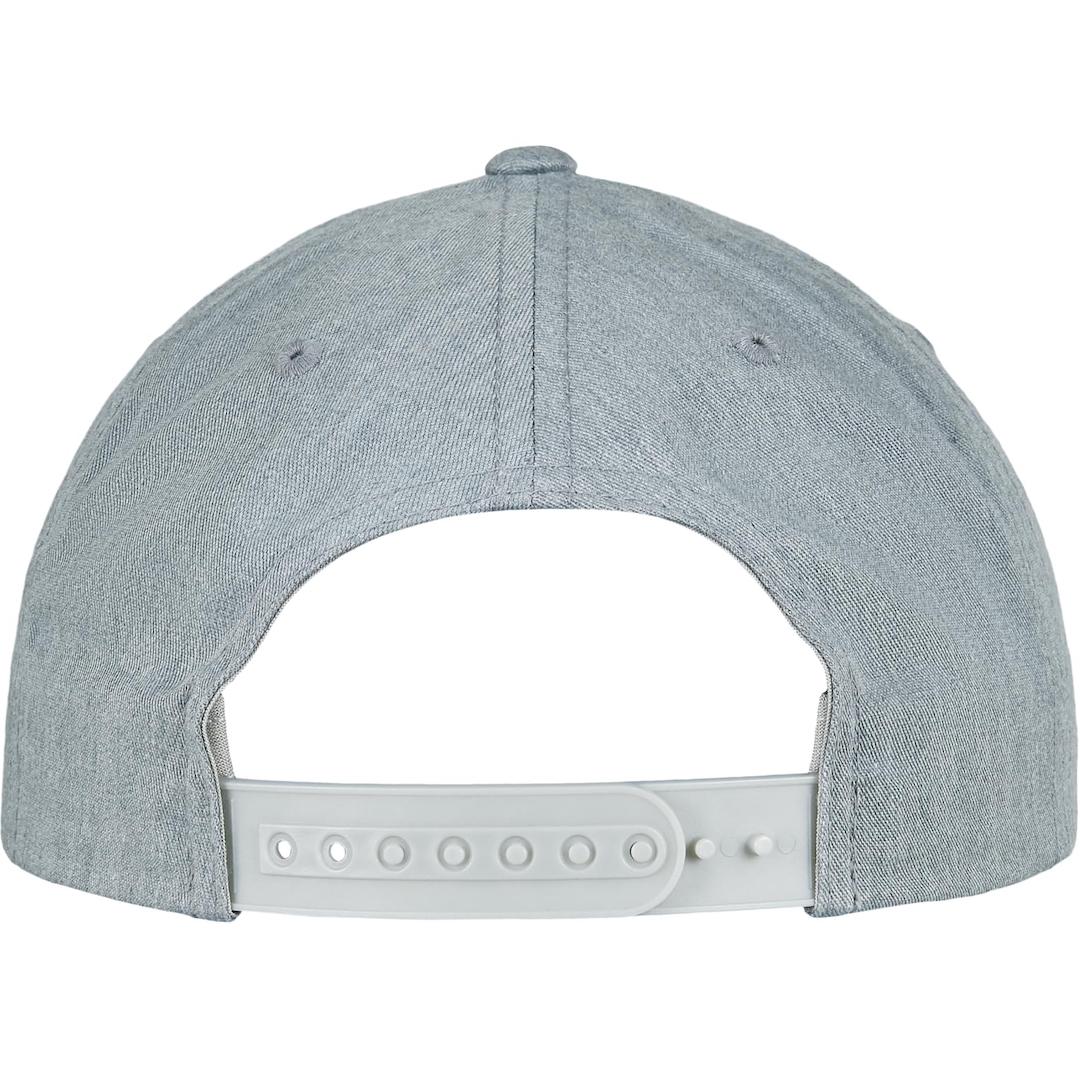 Back of C30 heather grey baseball cap