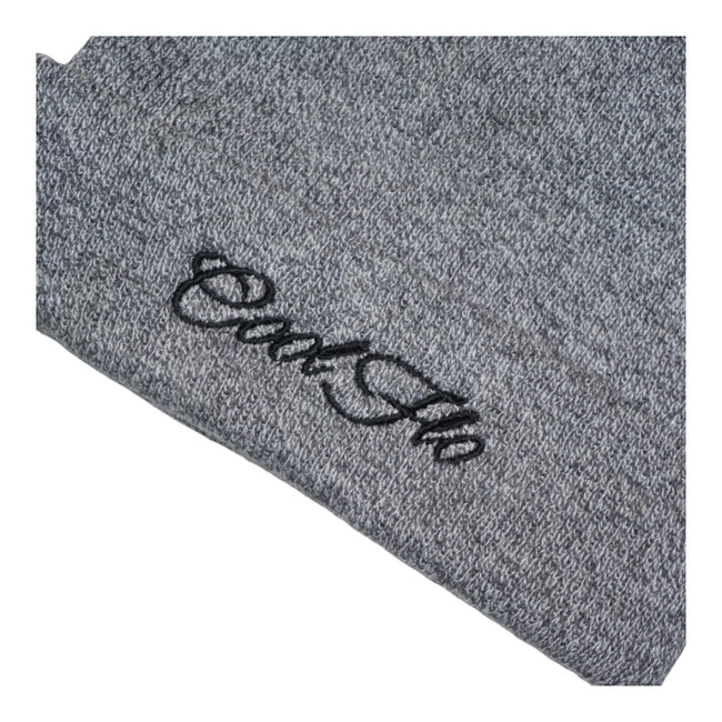 Heather Grey cuffed beanie embroidered with Cool Flo script logo