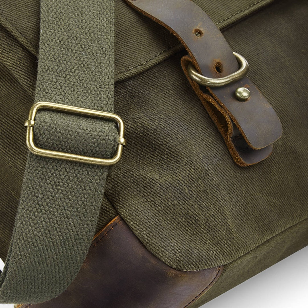 Cool Flo Waxed Canvas Messenger Bag