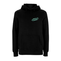 Black Centreforce 883 hoody with aqua 883 Orbit logo printed on the left chest.