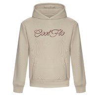 Cool Flo Stone hoody with 3D high build embroidered script logo.