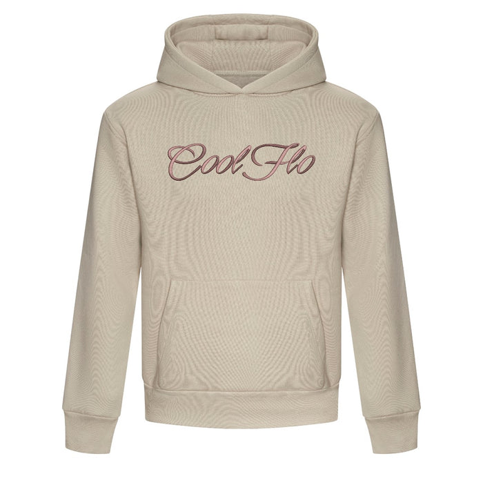 Cool Flo Stone hoody with 3D high build embroidered script logo.