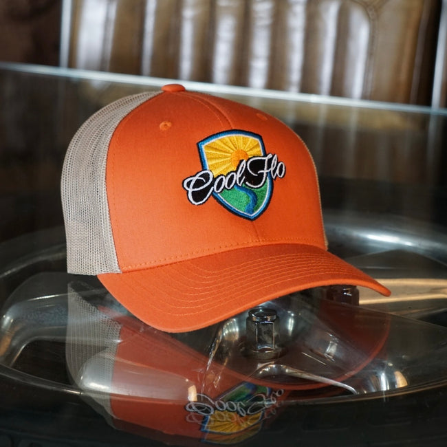 Sunrise Orange Two-Tone Trucker Cap