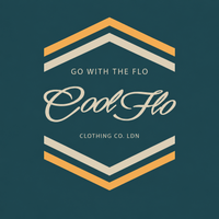 Cool Flo Chevron teal hoodie with cream and yellow chest print - rollover image