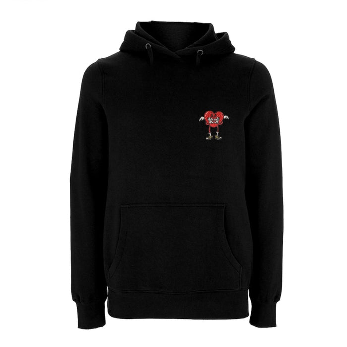 Centreforce Radio Black hoody with the an embroidered That's the Way Love Is logo on the left chest.