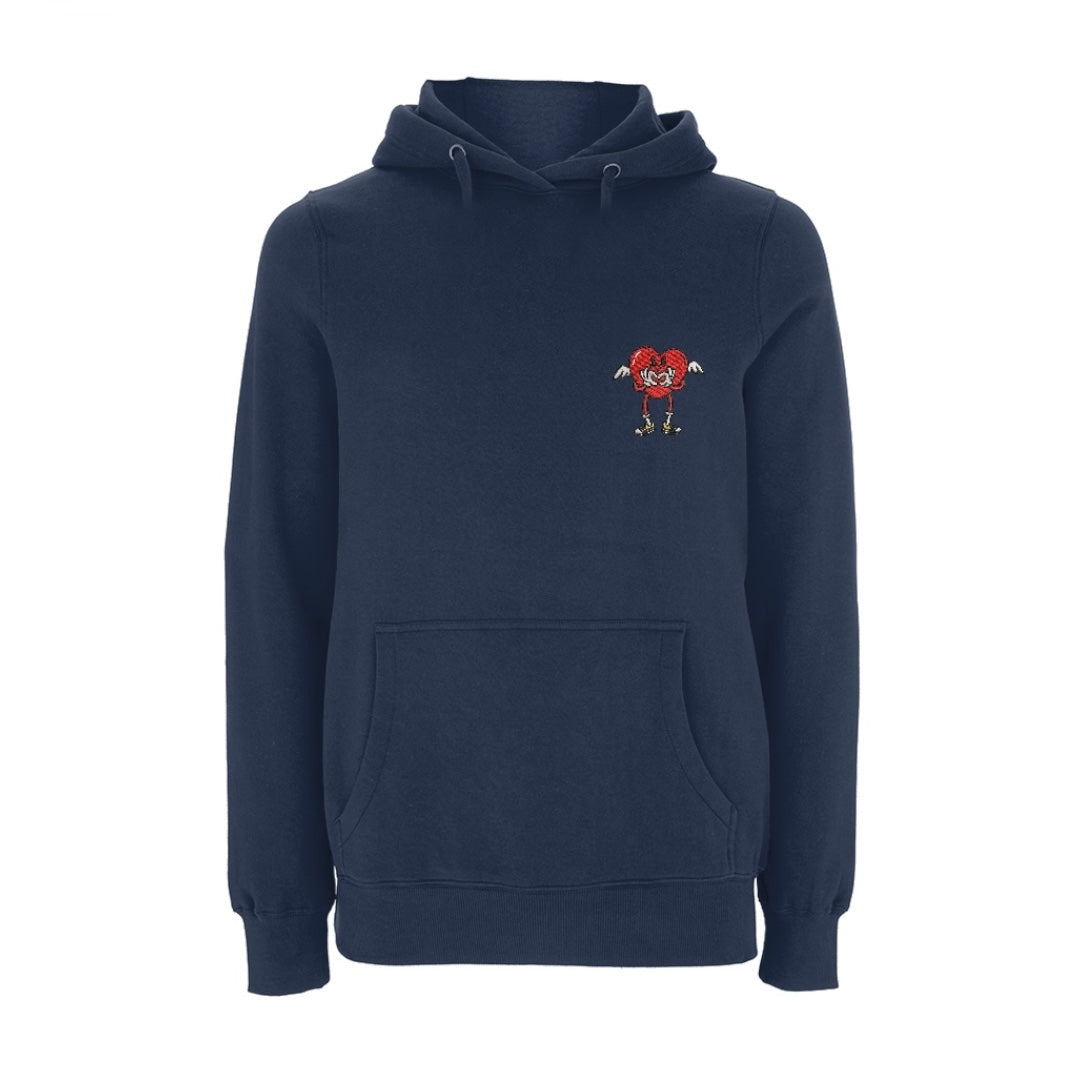 Centreforce Radio Navy hoody with the an embroidered That's the Way Love Is logo on the left chest.