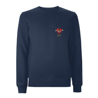 Centreforce Radio Navy sweatshirt with the an embroidered That's the Way Love Is logo on the left chest.