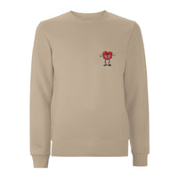 Centreforce Radio Sand sweatshirt with the an embroidered That's the Way Love Is logo on the left chest.