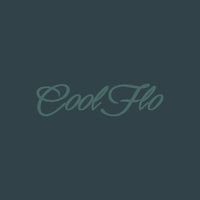 Close-up of Cool Flo Teal hoody  with 3D high build embroidered script logo.