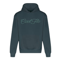 Cool Flo Embroidered 3D Script Hoody - Teal