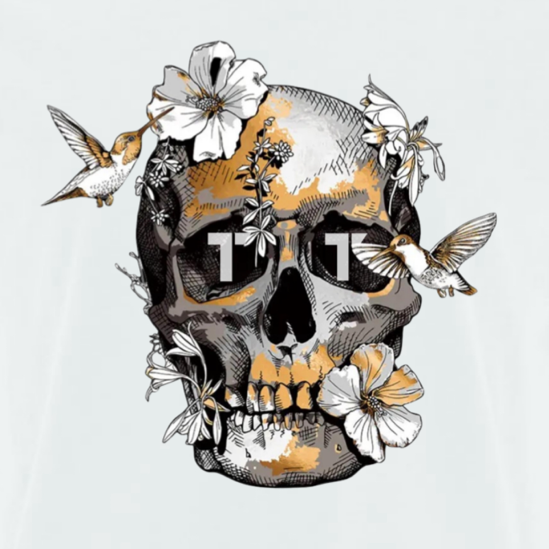 thedifferent T-Shirt Uomo Scollo V Teschio Skull Cappello Uccello thedifferent T-Shirt Uomo Scollo V Teschio Skull Cappello Uccello