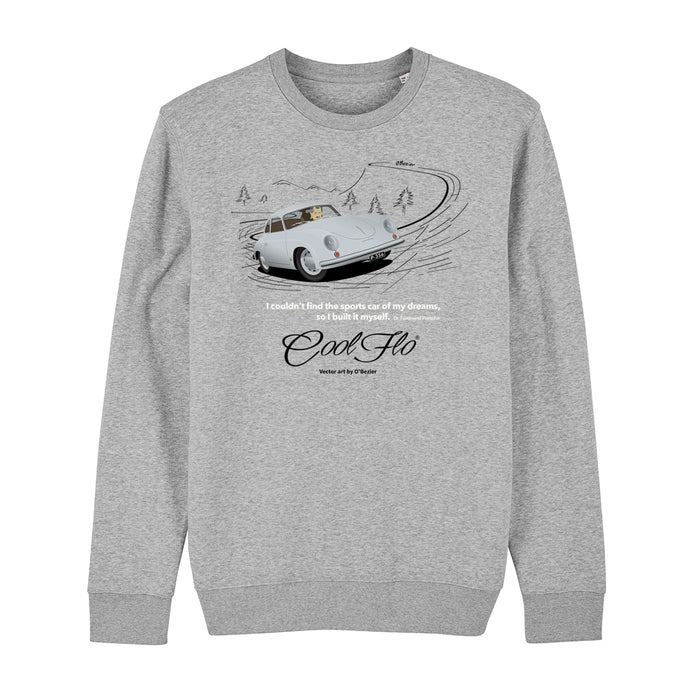 Cool Flo Porsche 356 Grey sweatshirt - front