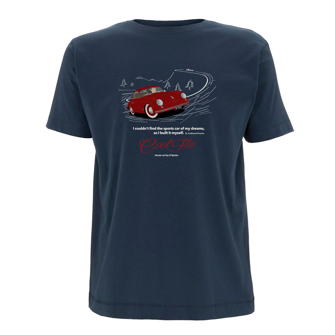 Cool Flo Porsche 356 Denim Blue t-shirt