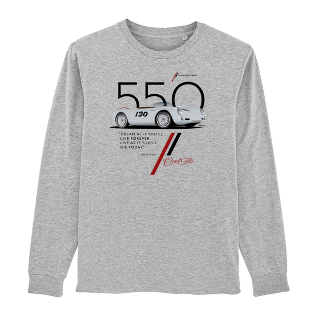 Cool Flo 550 Grey long-sleeve tee - front