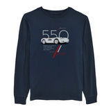 Cool Flo 550 Navy long-sleeve tee - front