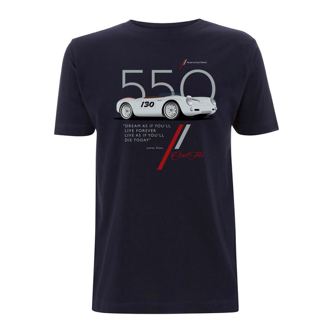 550 Navy blue t-shirt main pic- Cool Flo