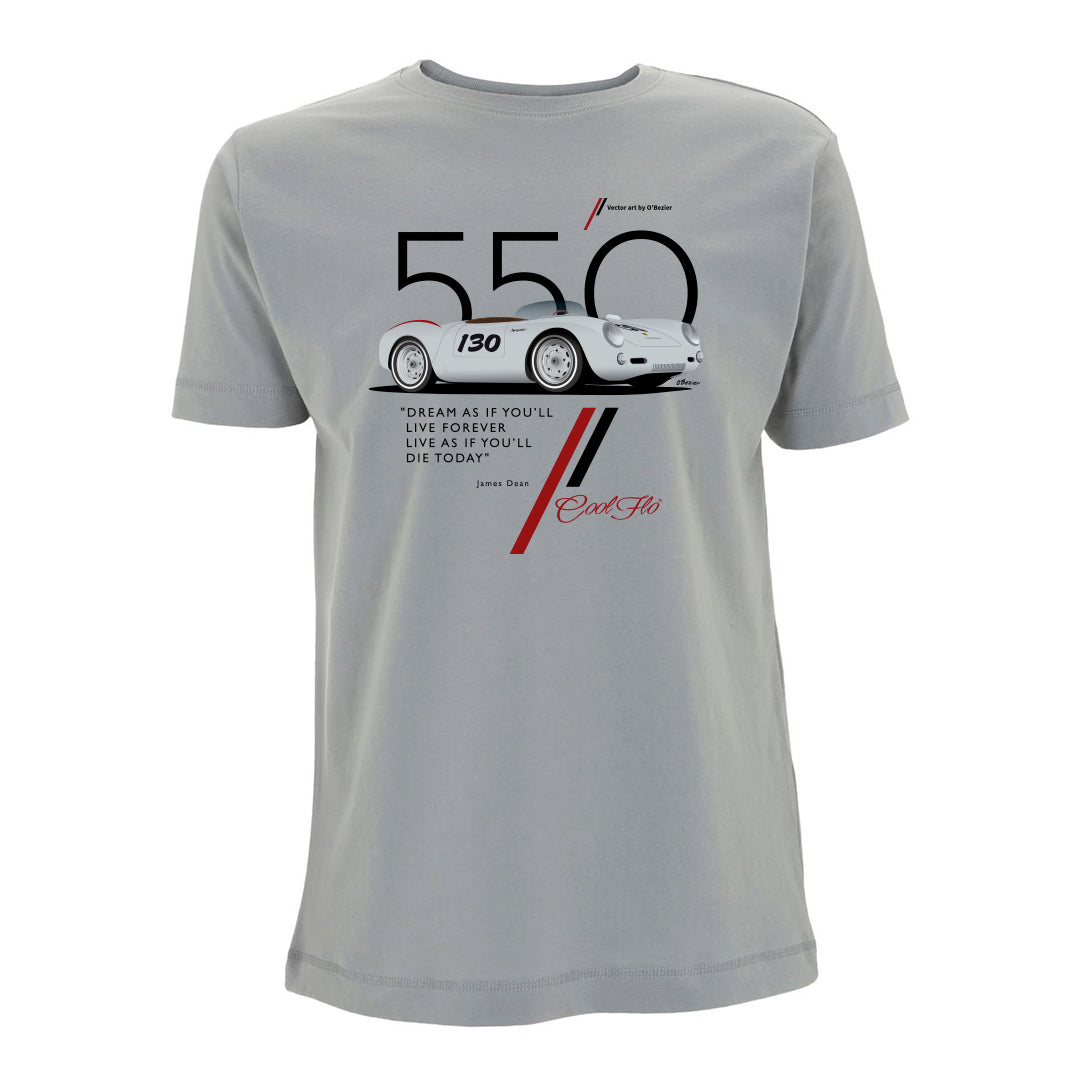 550 Sport Grey t-shirt main pic- Cool Flo