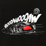Gas Coffee- Cool Flo - Black Porsche 906 t-shirt - design close-up