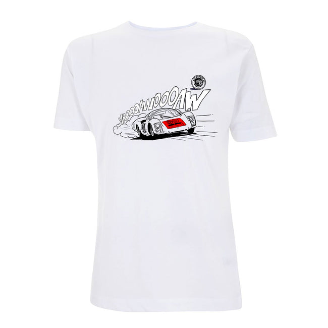 Gas Coffee- Cool Flo - White Porsche 356SL t-shirt