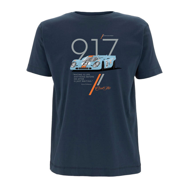 917 Denim blue t-shirt main pic - Cool Flo