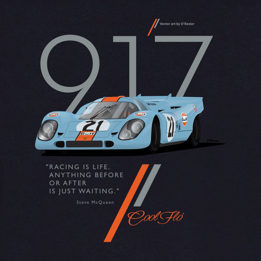 Cool Flo Porsche 917 Navy Hoody - close-up