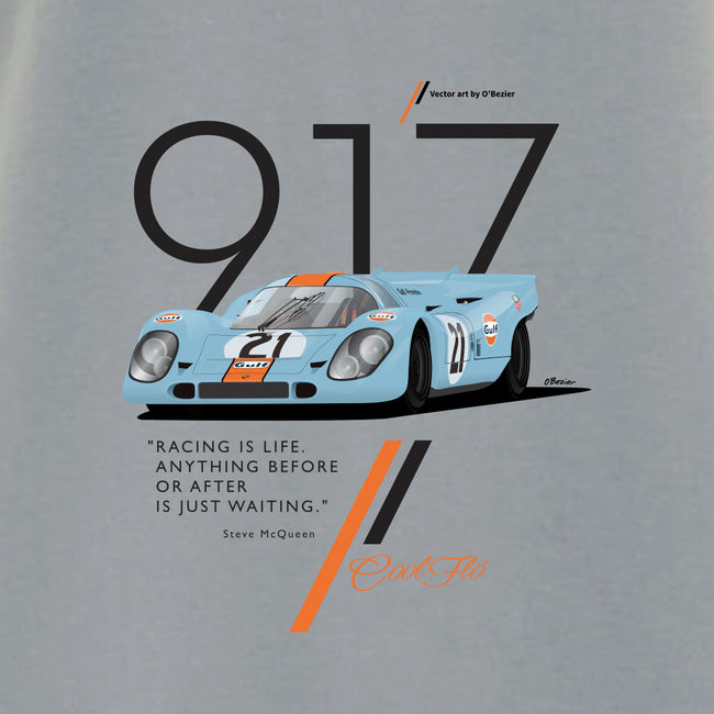 917 Sport Grey t-shirt close-up - Cool Flo