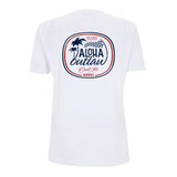 Aloha Outlaw White T-shirt back - Cool Flo
