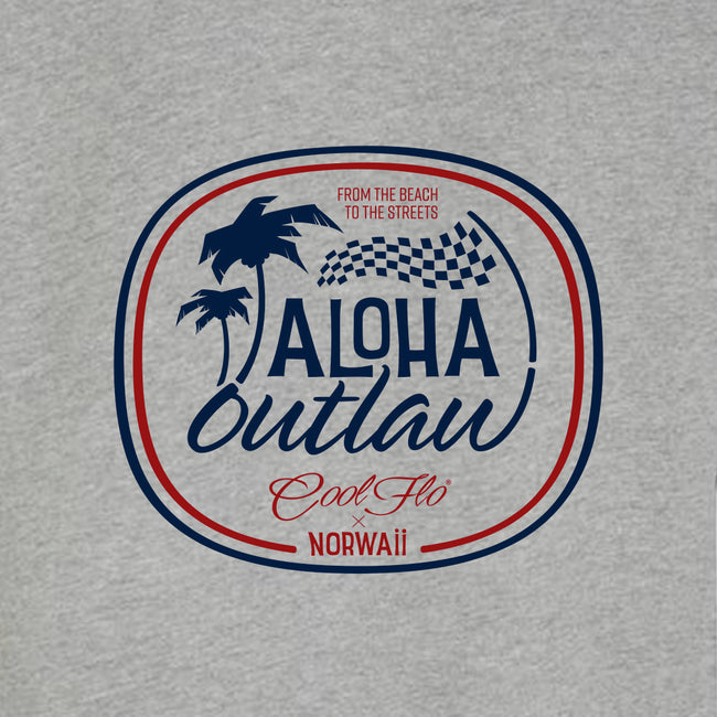 Aloha Outlaw Grey Cool Flo Hoody - close-up