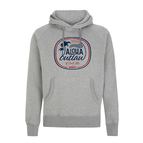 Outlaw Bus Large-Print Grey Hoody