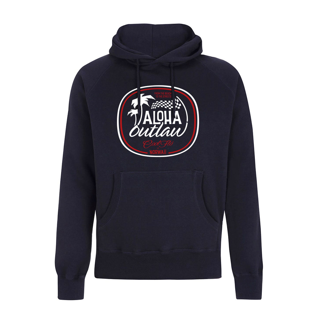 Aloha Outlaw Cool Flo Navy Hoody - front
