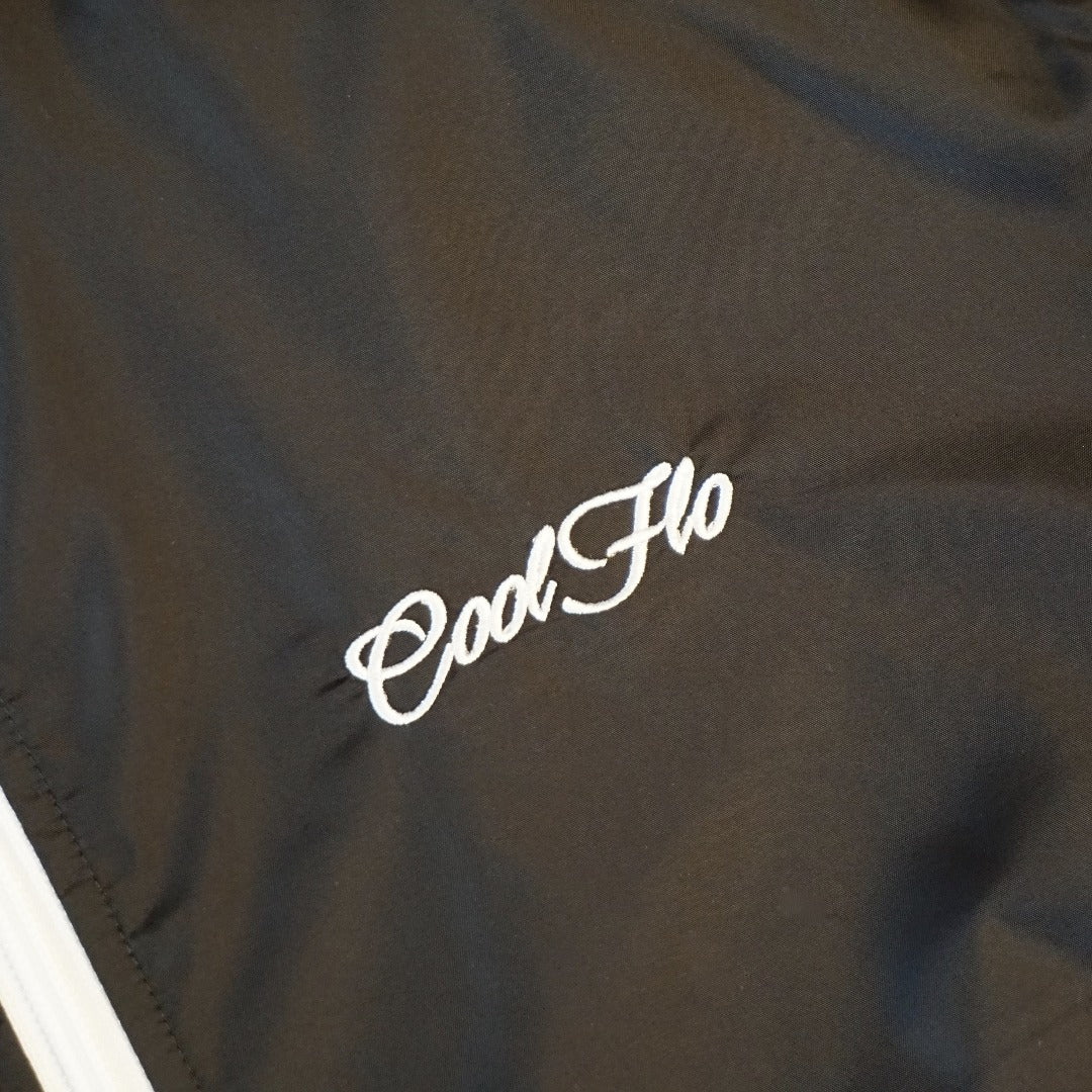 Cool Flo Black & WhiteJacket - embroidery close-up