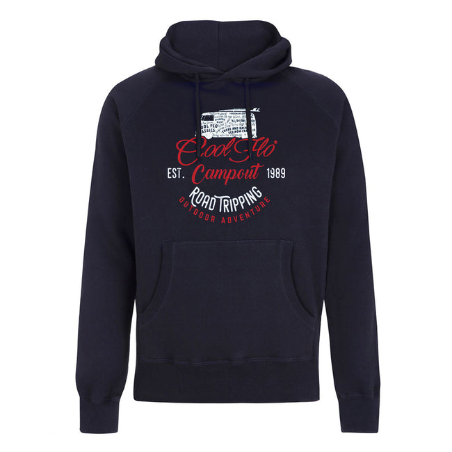 Campout Navy Hoody - Cool Flo VW campervan design