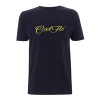 Classic Script Navy T-shirt - main image - Cool Flo