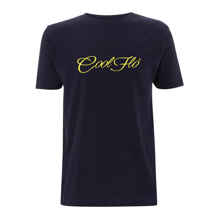 Classic Script Navy T-shirt - main image - Cool Flo