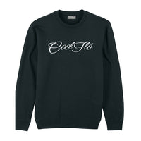 Classic Script Cool Flo Black Sweatshirt - front shot