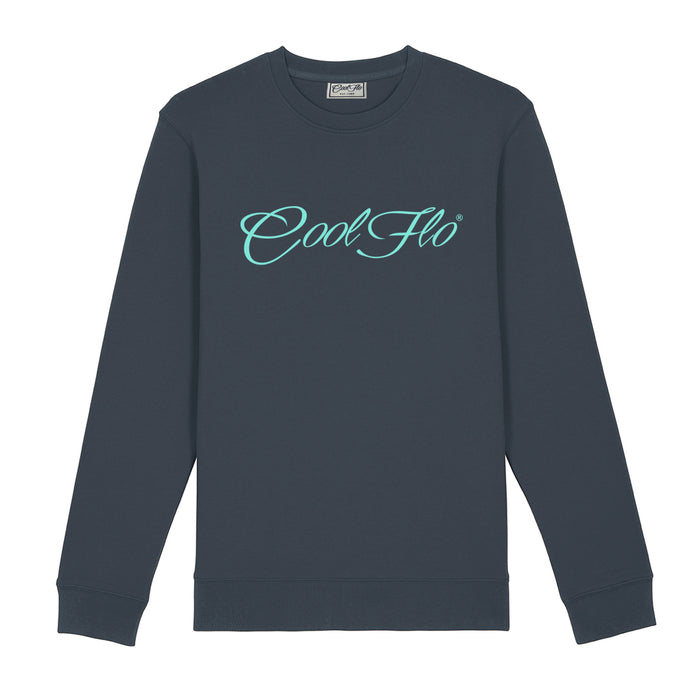 Classic Script Charcoal Cool Flo Sweatshirt - front shot 