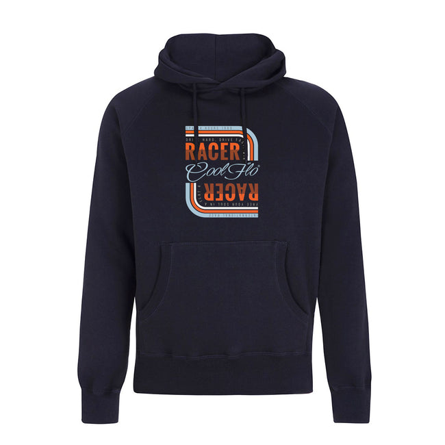 Cool Flo Navy Racer Hoody with Gulf racing colours