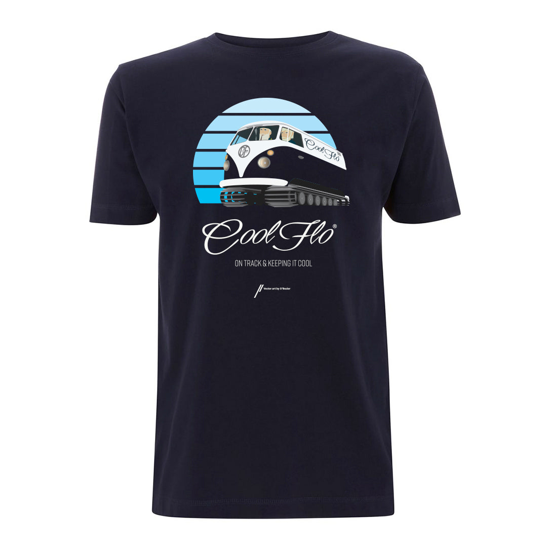 Flo Cat navy t-shirt main pic